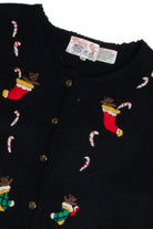 Vintage Black Ugly Christmas Cardigan 62743