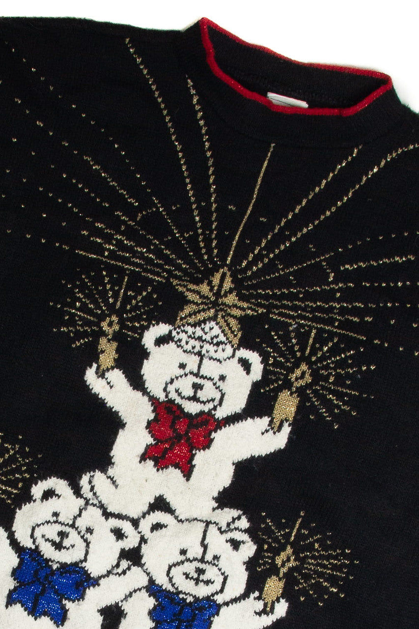 Vintage Black Ugly Christmas Sweater 62623