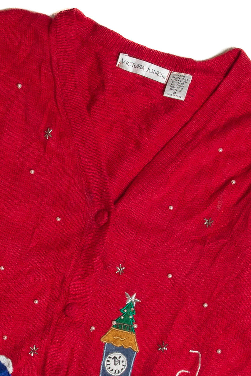 Vintage Red Ugly Christmas Cardigan 59646