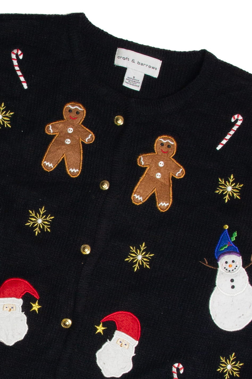 Vintage Black Ugly Christmas Cardigan 62637