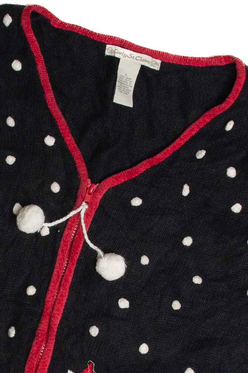 Vintage Black Ugly Christmas Cardigan 62596