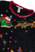 Vintage Black Ugly Christmas Cardigan 62796