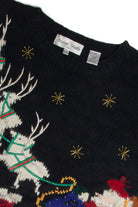 Vintage Black Ugly Christmas Sweater 59689