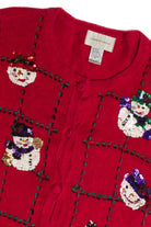 Vintage Red Ugly Christmas Cardigan 62775