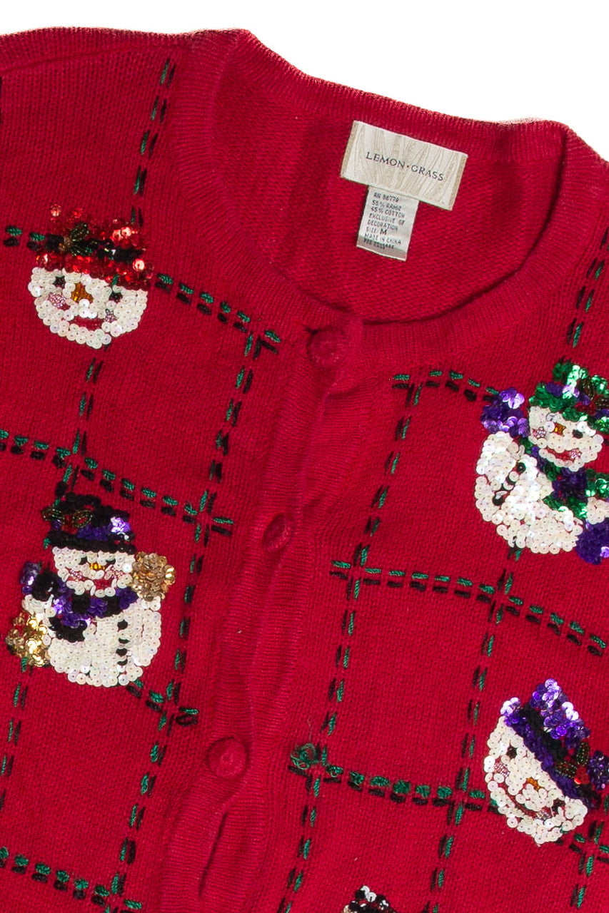 Vintage Red Ugly Christmas Cardigan 62775