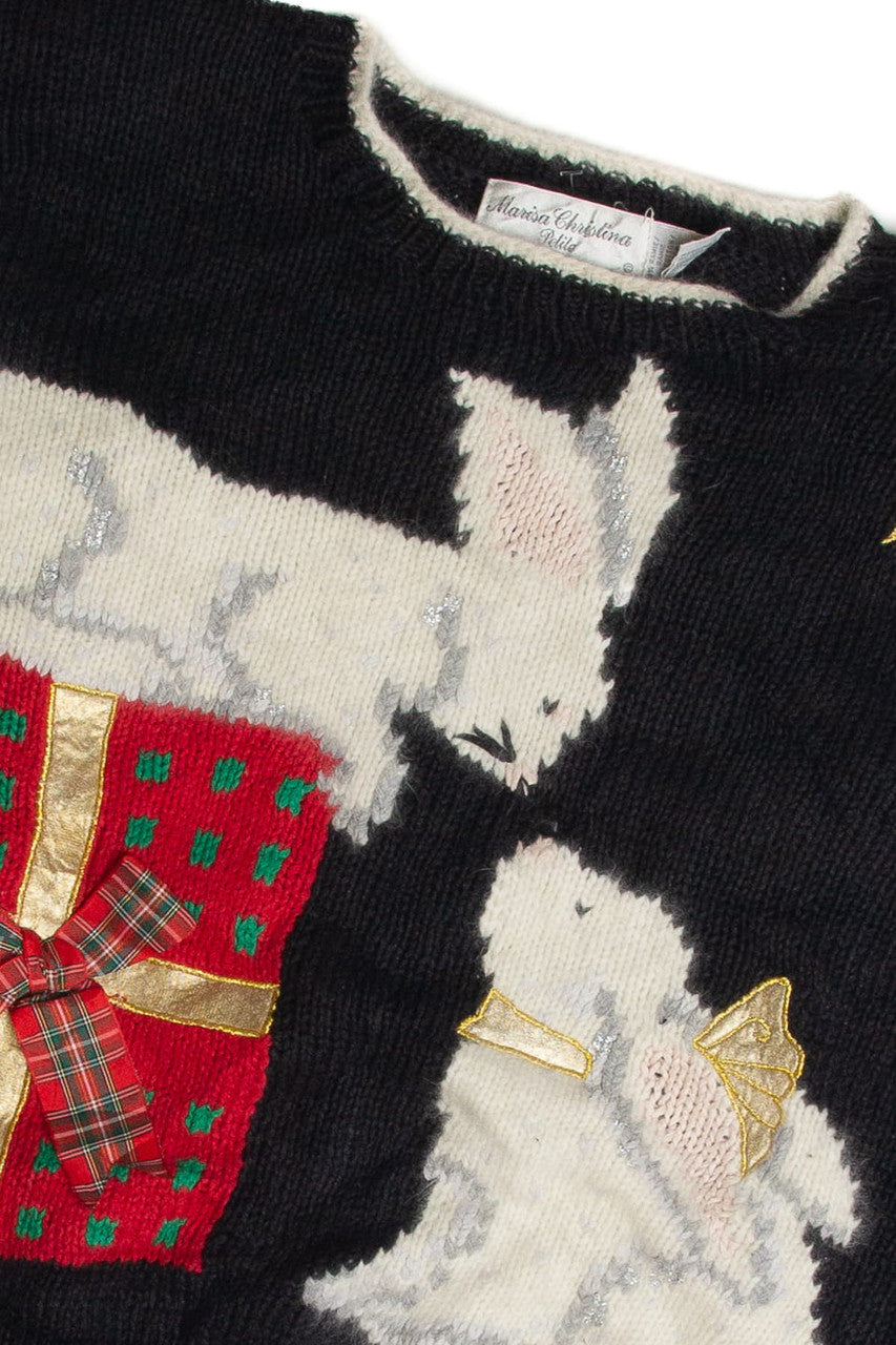 Vintage Black Ugly Christmas Sweater 62802
