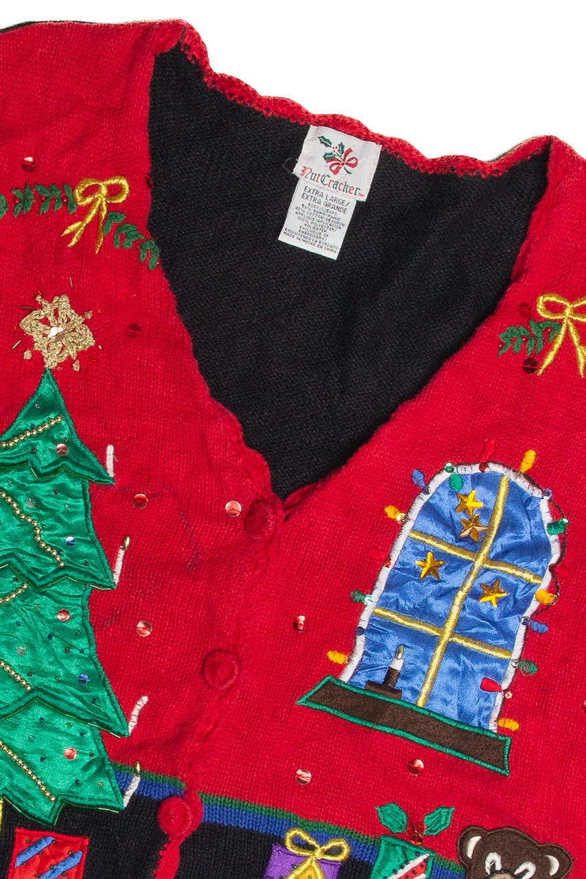 Vintage Red Ugly Christmas Vest 60942