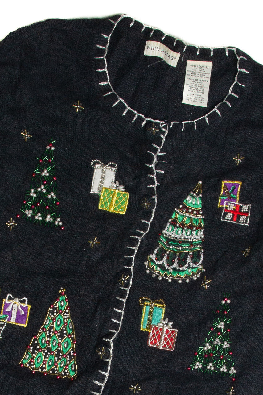 Vintage Black Ugly Christmas Cardigan 59863