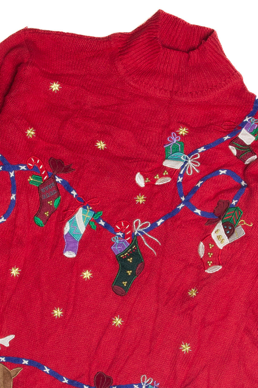 Vintage Red Ugly Christmas Sweater 59891