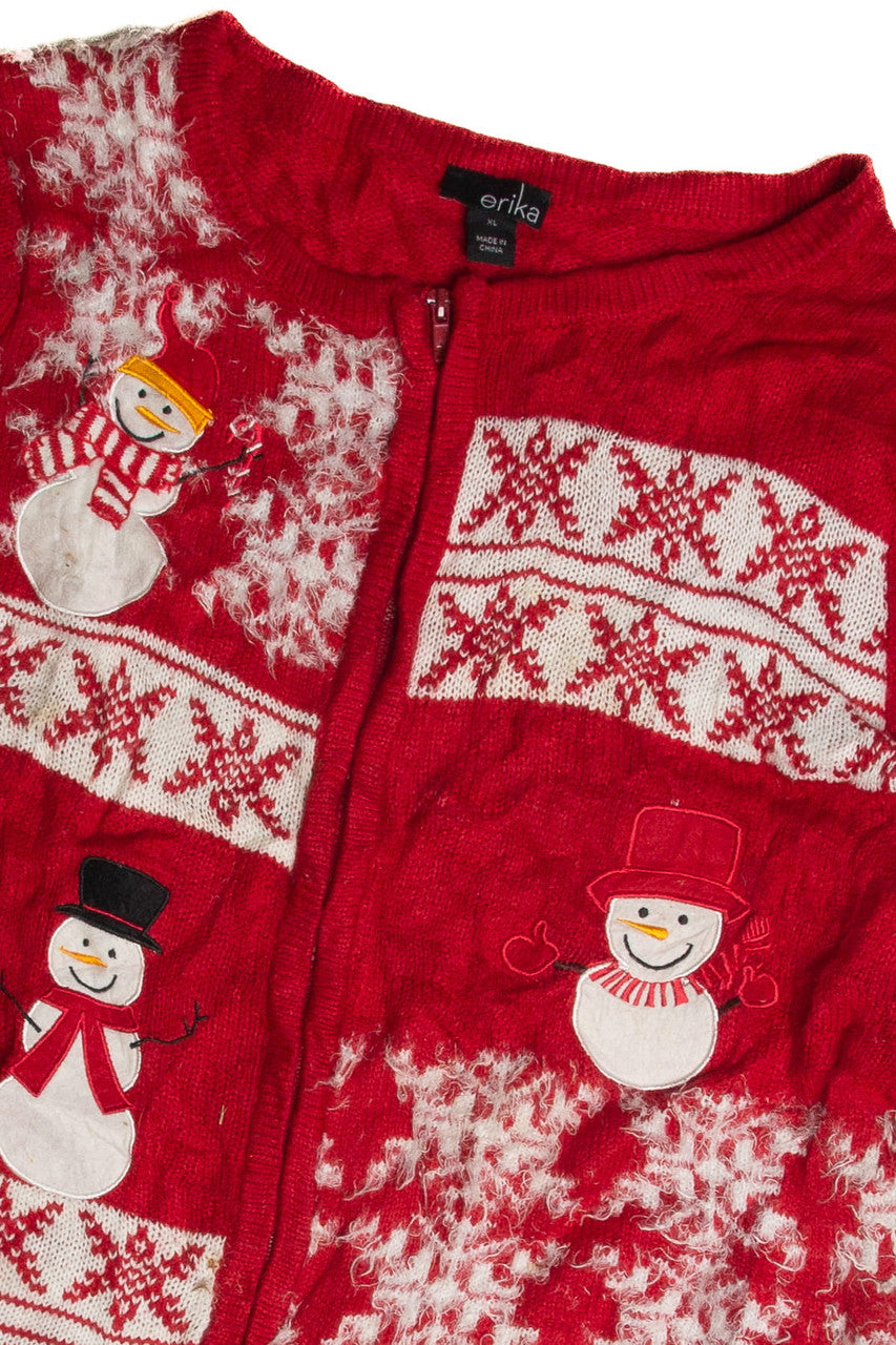 Vintage Red Ugly Christmas Cardigan 62685