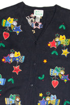 Vintage Black Ugly Christmas Cardigan 62962