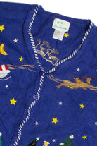 Vintage Blue Ugly Christmas Cardigan 59857