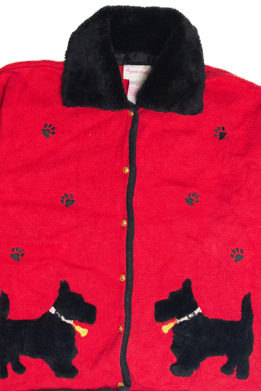 Vintage Red Ugly Christmas Cardigan 63446