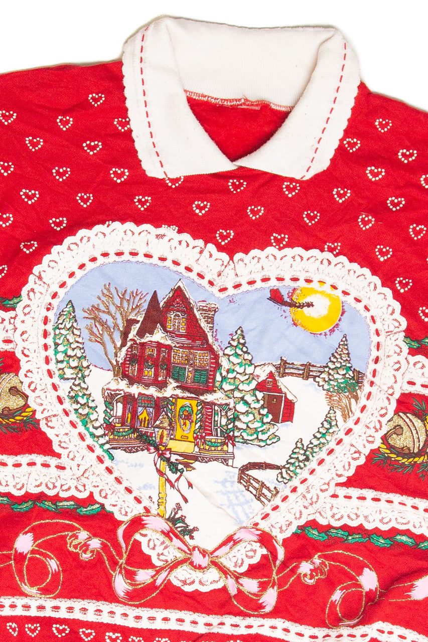 Vintage Red Holiday Sweatshirt 63058