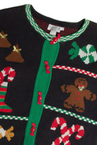 Vintage Black Ugly Christmas Sweater 62705