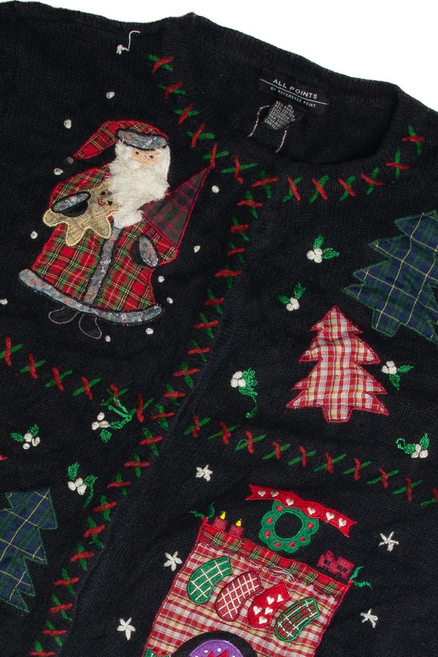 Vintage Black Ugly Christmas Vest 60875