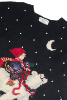 Vintage Black Ugly Christmas Sweater 62372