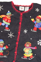 Vintage Black Ugly Christmas Cardigan 63257