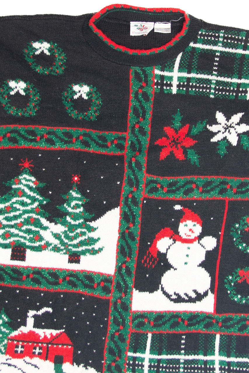 Vintage Black Ugly Christmas Pullover 63181