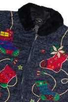 Vintage Blue Ugly Christmas Cardigan 59855
