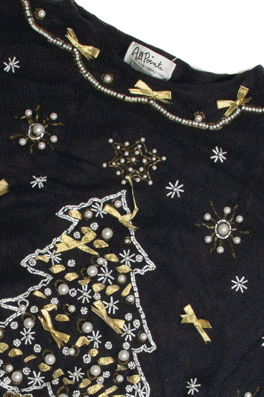 Vintage Black Ugly Christmas Sweater 62439