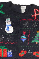 Vintage Black Ugly Christmas Cardigan 63134