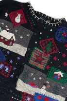 Vintage Black Ugly Christmas Cardigan 60961