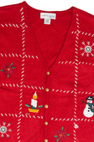 Vintage Red Ugly Christmas Vest 62965