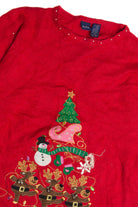 Vintage Red Ugly Christmas Sweater 62326