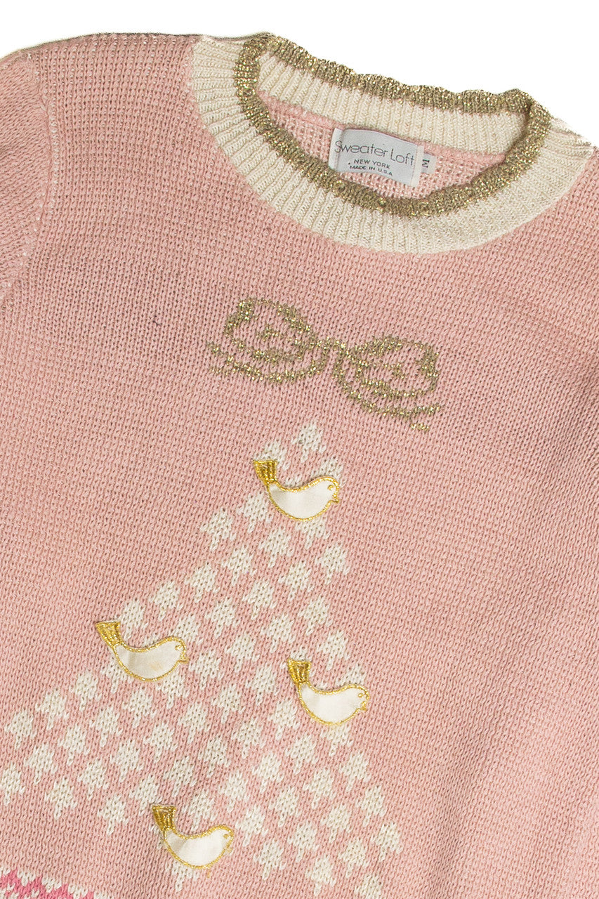 Vintage Pink Ugly Christmas Sweater 62768