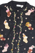 Vintage Black Ugly Christmas Cardigan 63132