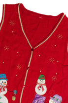Vintage Red Ugly Christmas Vest 62624