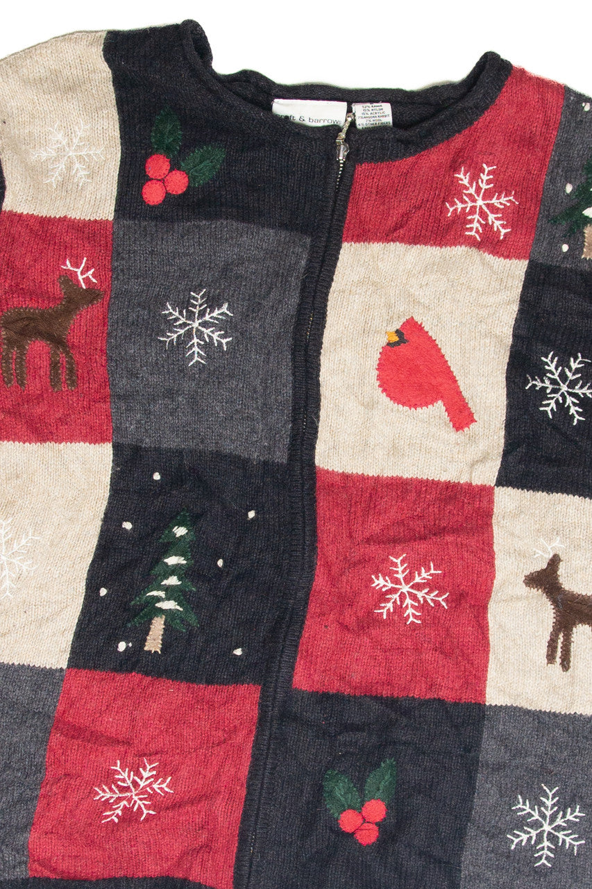 Vintage Black Ugly Christmas Cardigan 63086