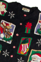 Vintage Black Ugly Christmas Cardigan 59694