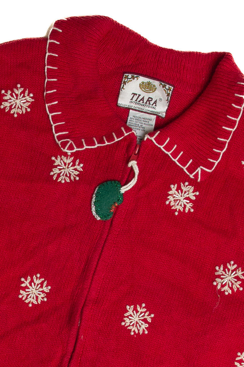 Vintage Red Ugly Christmas Cardigan 62770