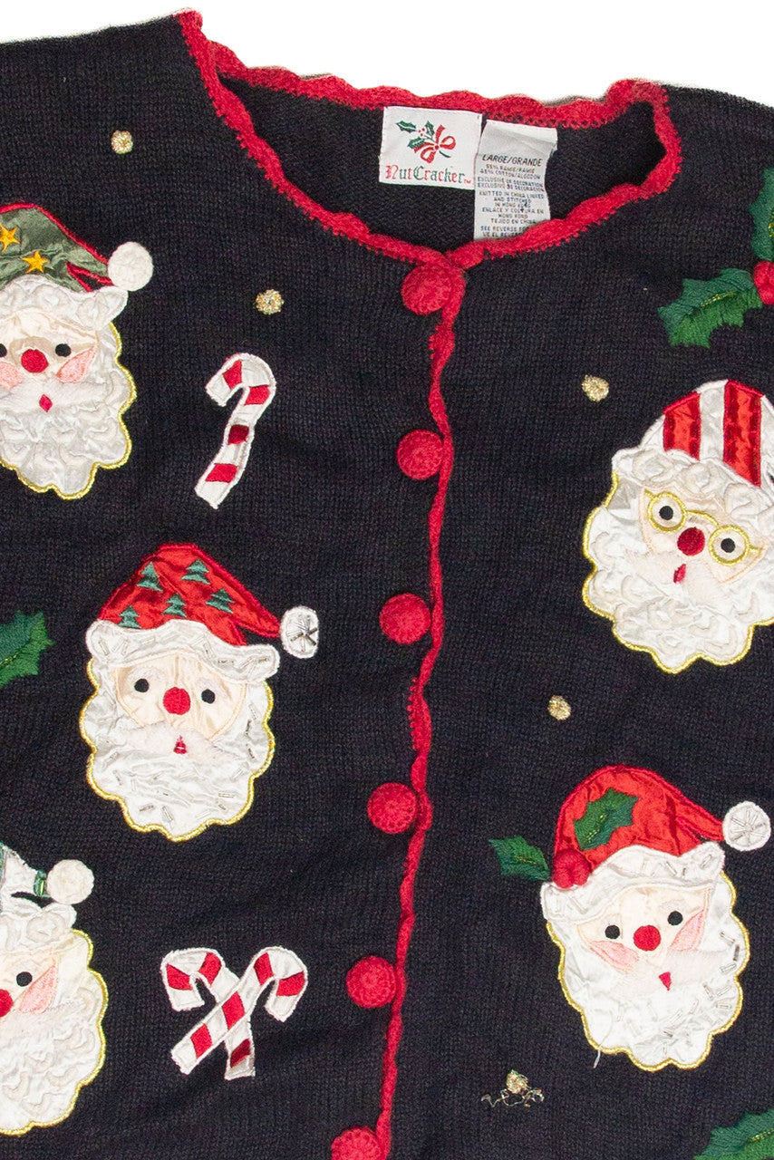 Vintage Black Ugly Christmas Cardigan 63386