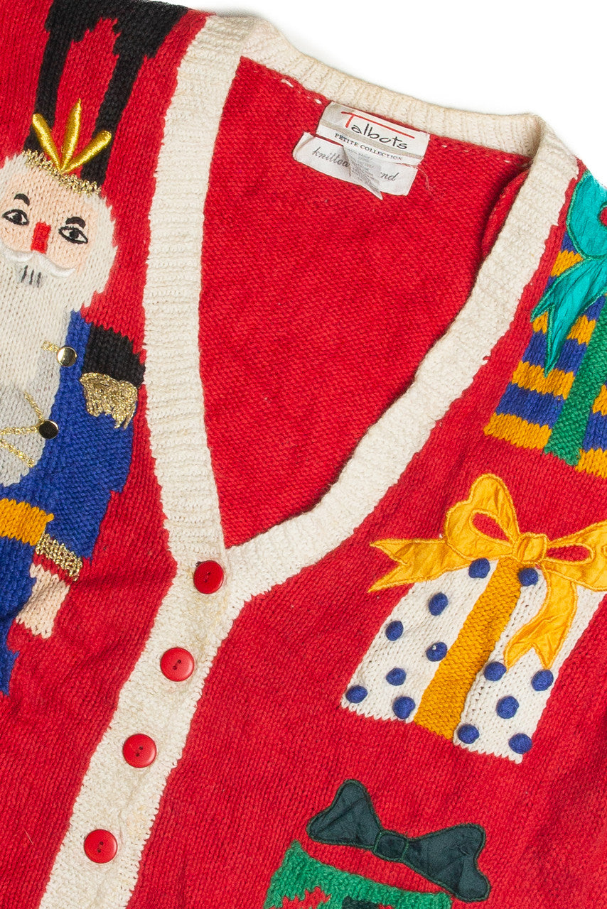 Vintage Red Ugly Christmas Cardigan 62341