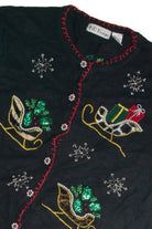 Vintage Black Ugly Christmas Cardigan 59939