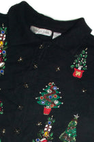 Vintage Black Ugly Christmas Cardigan 60840