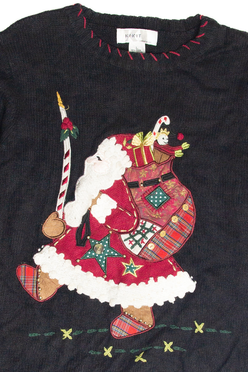 Vintage Black Ugly Christmas Pullover 63351