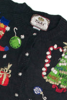 Vintage Black Ugly Christmas Cardigan 59985