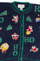 Vintage Blue Ugly Christmas Cardigan 63353