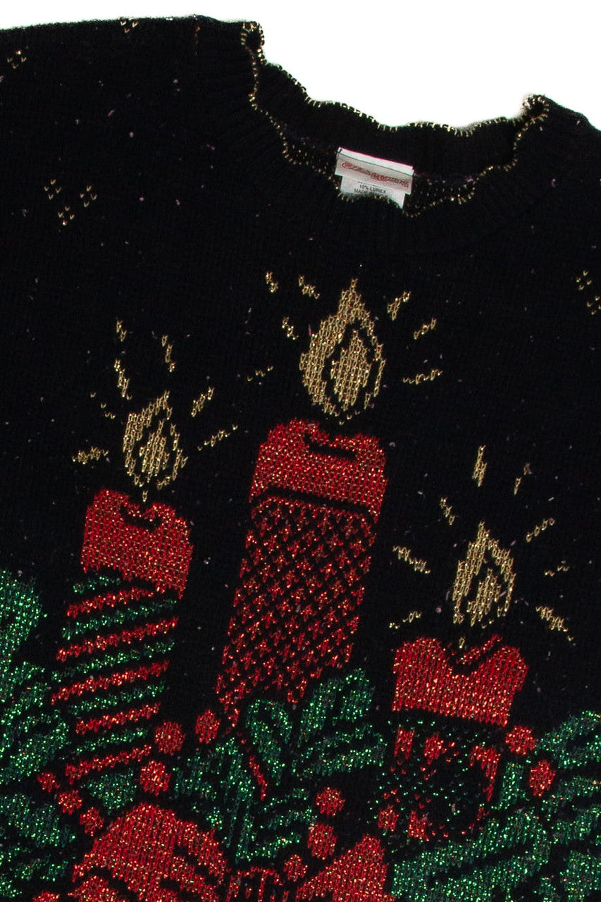 Vintage Black Ugly Christmas Sweater 62735