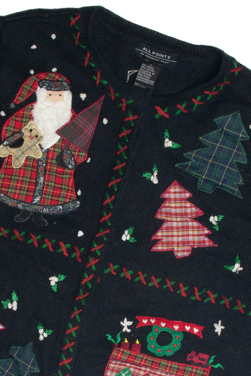 Vintage Black Ugly Christmas Cardigan 60995
