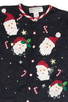 Vintage Black Ugly Christmas Cardigan 63420