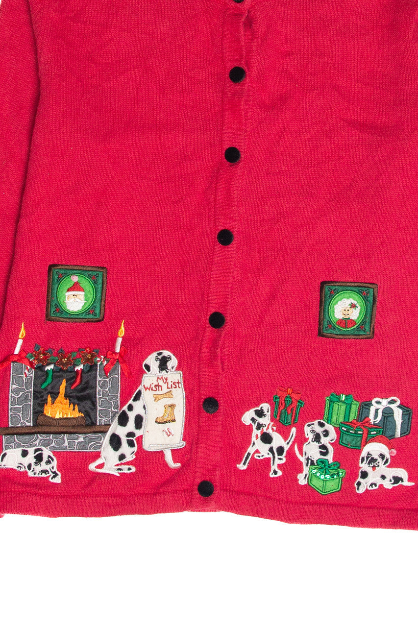 Vintage Red Ugly Christmas Cardigan 63214
