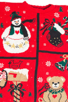 Vintage Red Ugly Christmas Pullover 63261