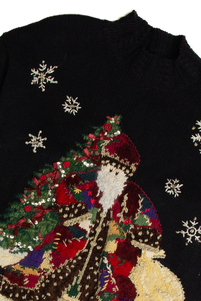 Vintage Black Ugly Christmas Sweater 62738
