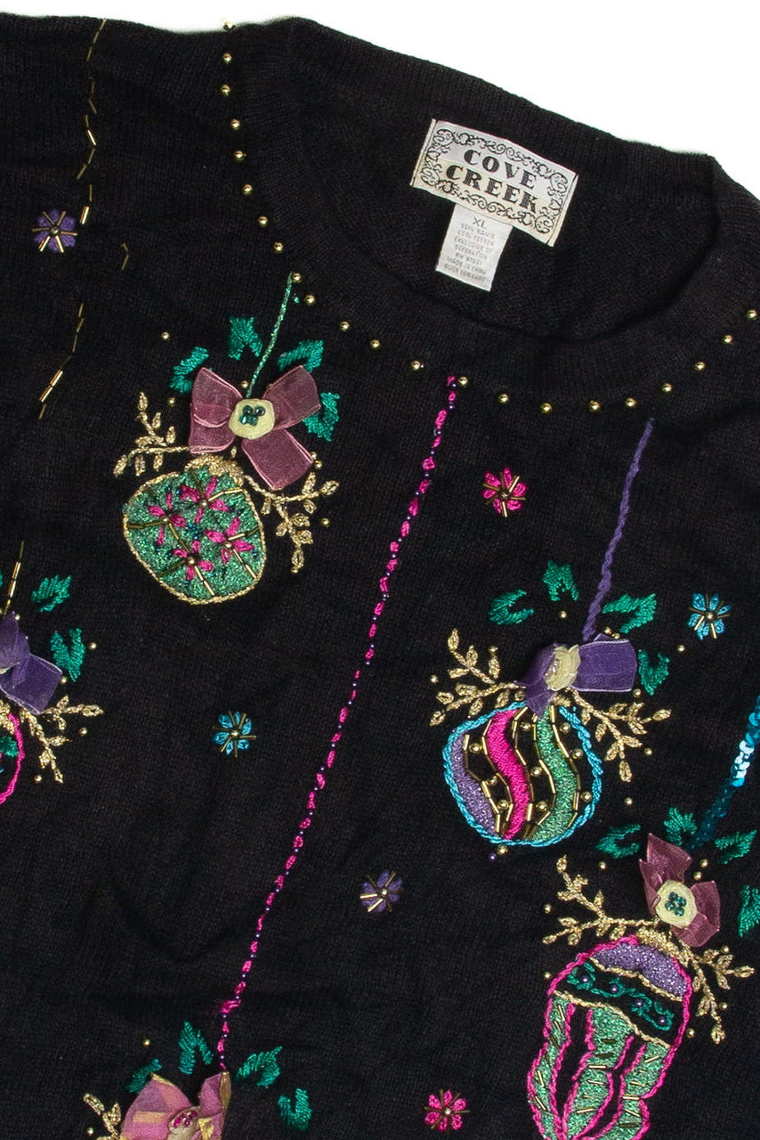 Vintage Black Ugly Christmas Sweater 59611