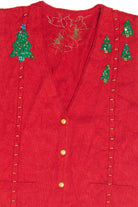 Vintage Red Ugly Christmas Vest 61976